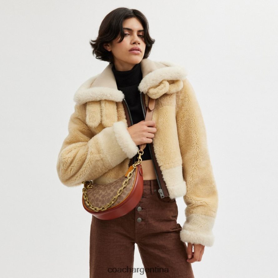 Coach mujer bolso de hombro mira en lona de firma b4/óxido tostado L8288254