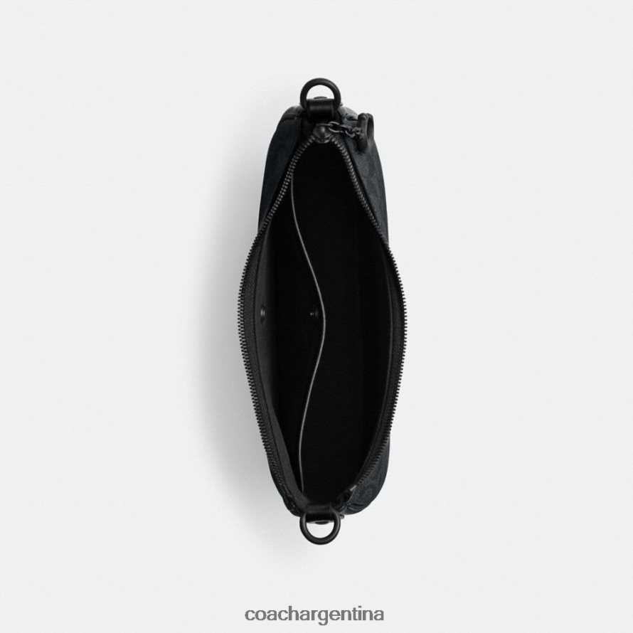 Coach mujer bolso de hombro mira en lona de firma mw/carbón/negro L8288252