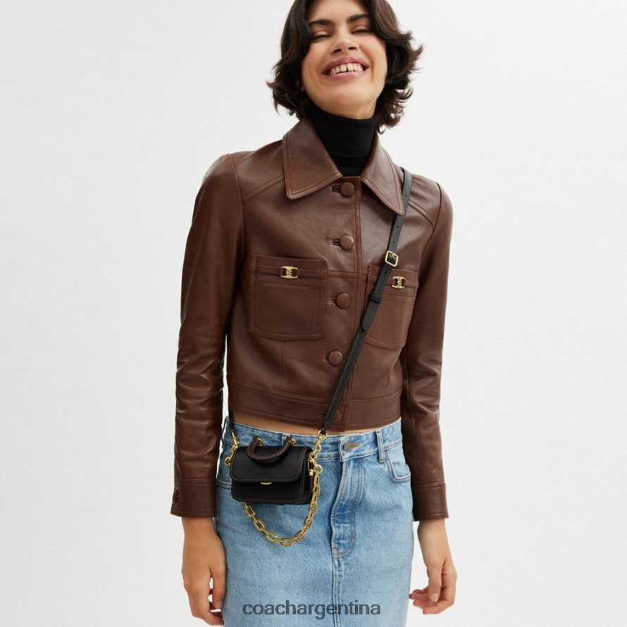 Coach mujer asa superior rogue 12 en bloques de color b4/negro múltiple L8288291