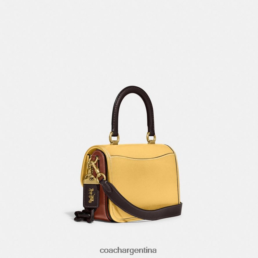 Coach mujer asa superior rogue en bloques de color b4/heno multi L8288288