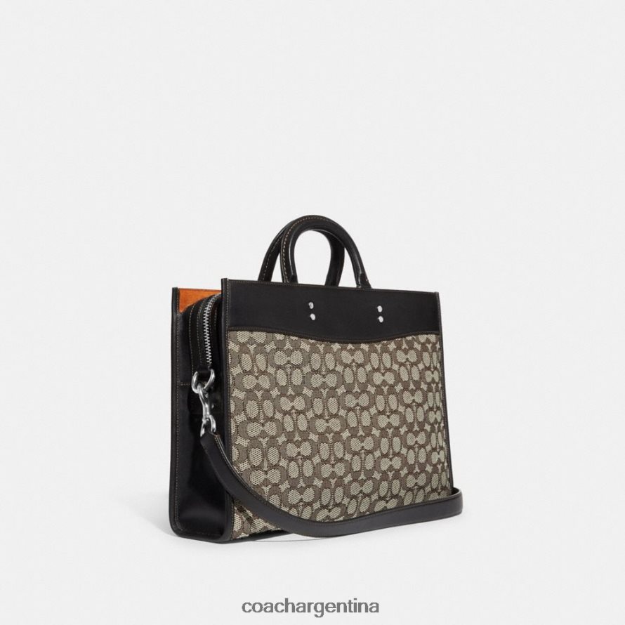 Coach mujer calzoncillos rogue en jacquard textil característico cacao/negro L8288285