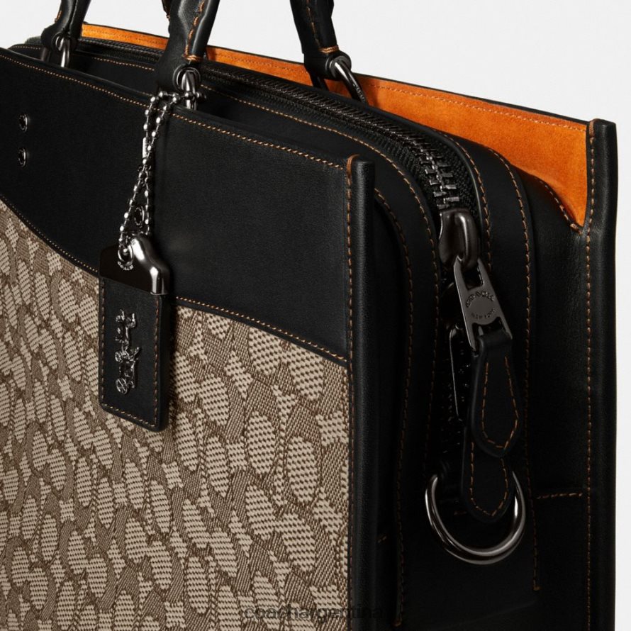 Coach mujer calzoncillos rogue en jacquard textil característico cacao/negro L8288285