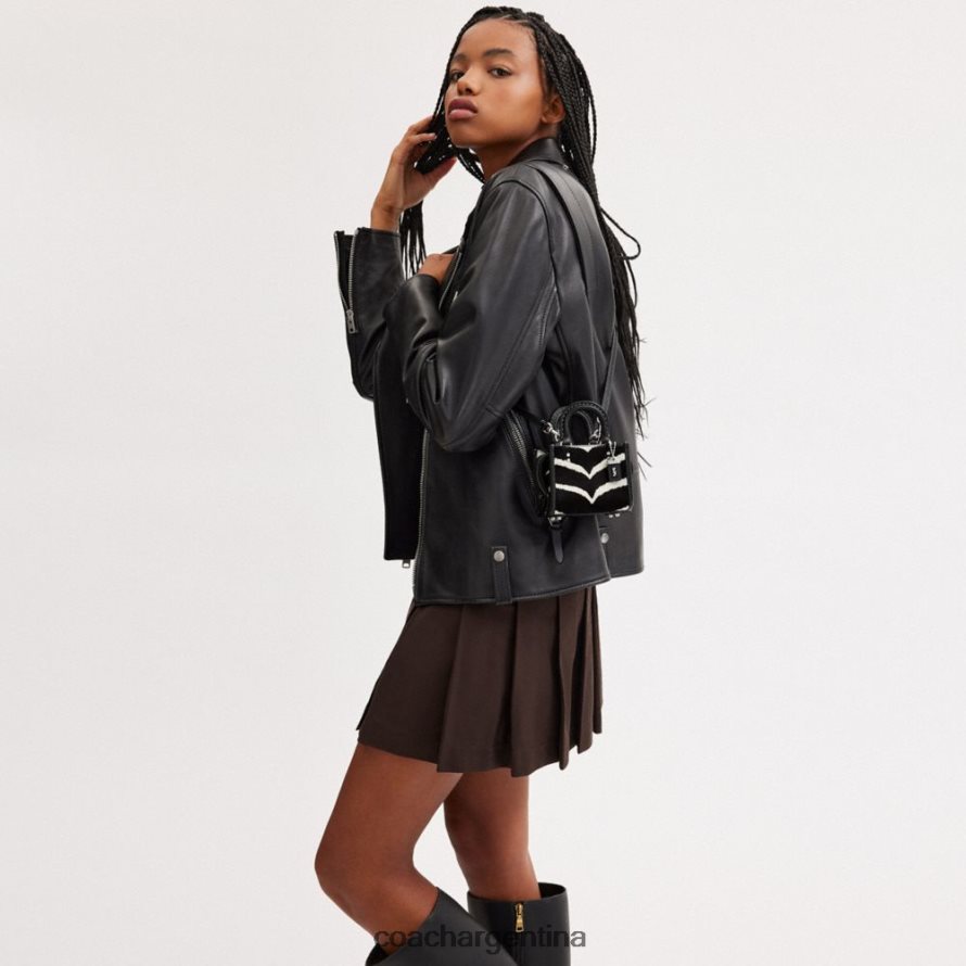 Coach mujer pícaro 12 con estampado de cebra izq/cebra L8288292