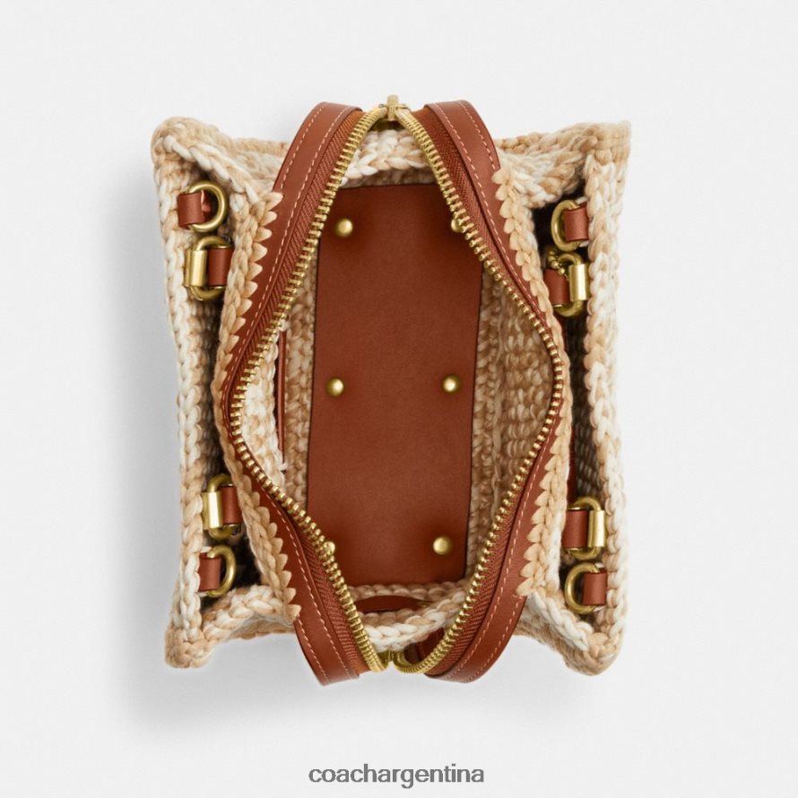 Coach mujer pícaro 20 con crochet b4/marfil múltiple L8288282