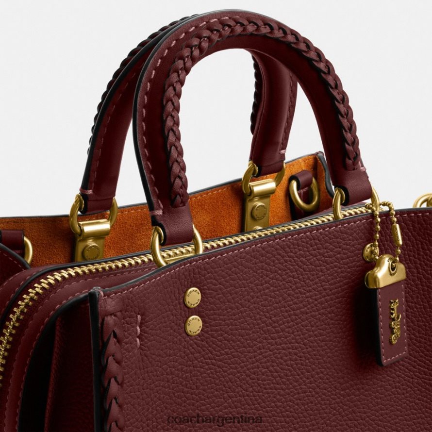 Coach mujer pícaro 20 con trenza b4/vino L8288280