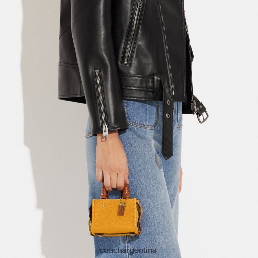 Coach mujer rogue 12 en cuero regenerativo con bloques de color b4/ranúnculo multi L8288296