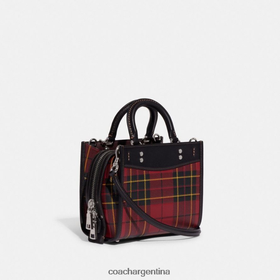 Coach mujer rogue 20 con estampado de cuadros izq/cereza múltiple L8288283