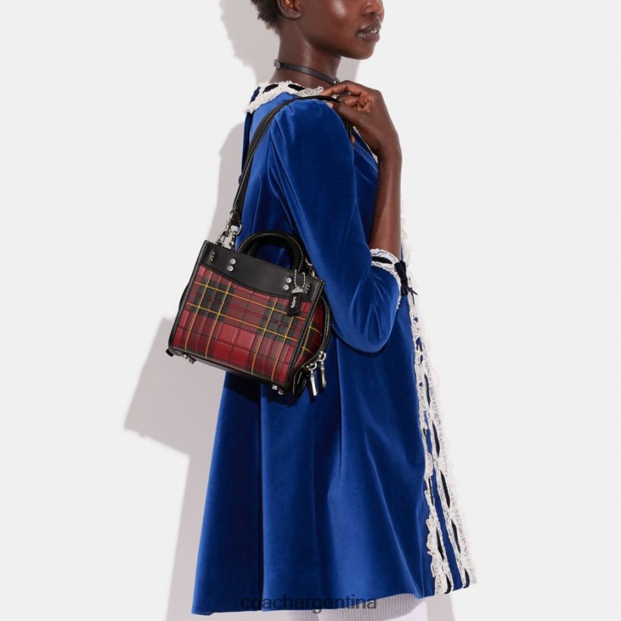 Coach mujer rogue 20 con estampado de cuadros izq/cereza múltiple L8288283