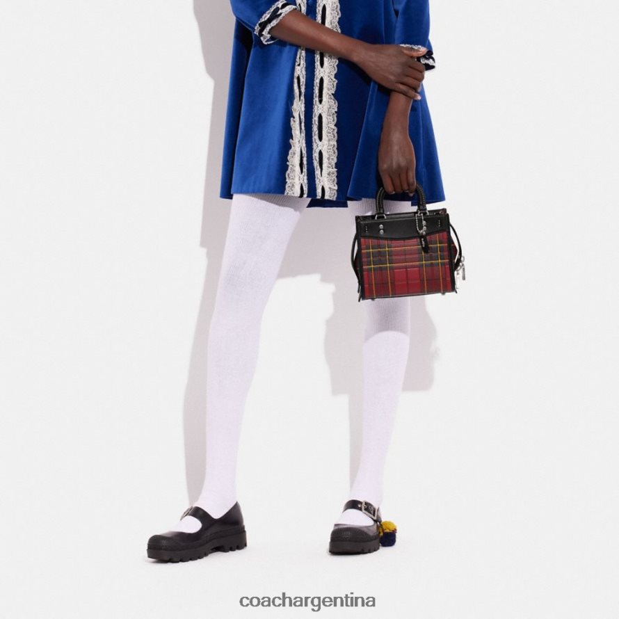 Coach mujer rogue 20 con estampado de cuadros izq/cereza múltiple L8288283