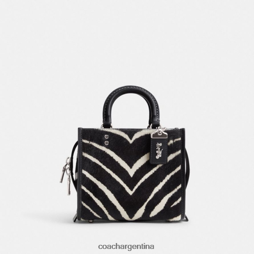 Coach mujer rogue 20 de pelo de becerro con estampado de cebra izq/cebra L8288289