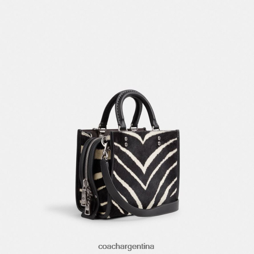 Coach mujer rogue 20 de pelo de becerro con estampado de cebra izq/cebra L8288289