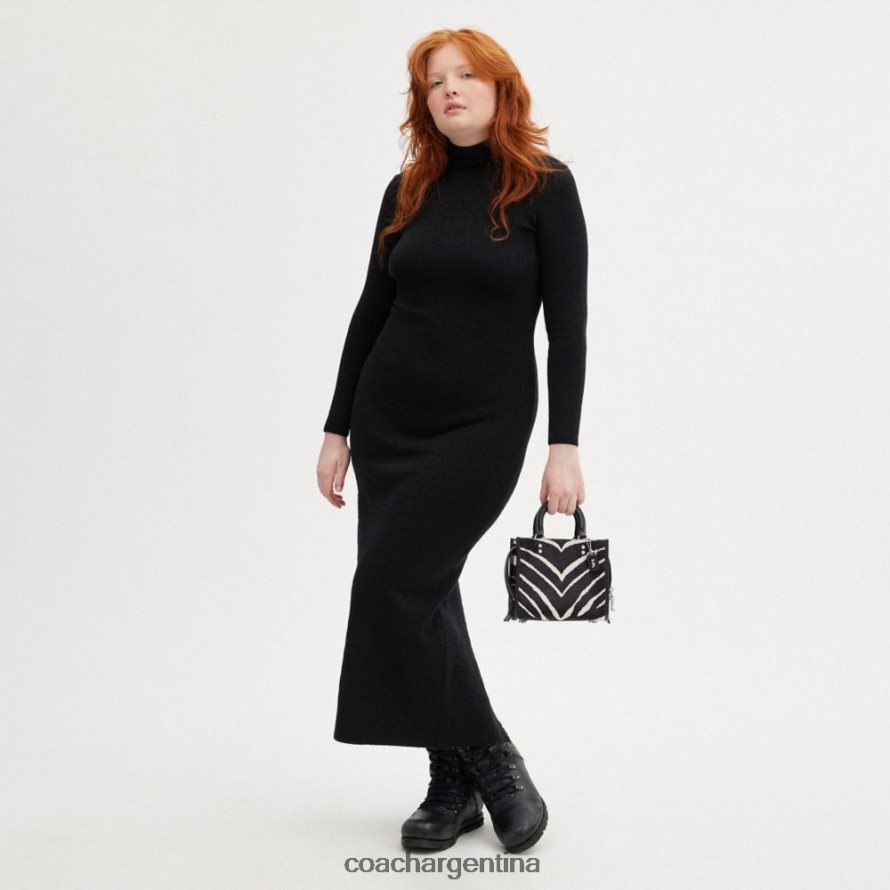 Coach mujer rogue 20 de pelo de becerro con estampado de cebra izq/cebra L8288289