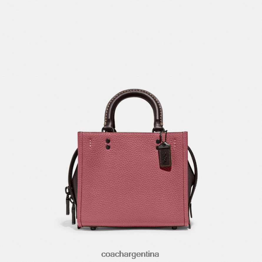 Coach mujer rogue 20 en cuero regenerativo con bloques de color v5/rojo multi L8288284