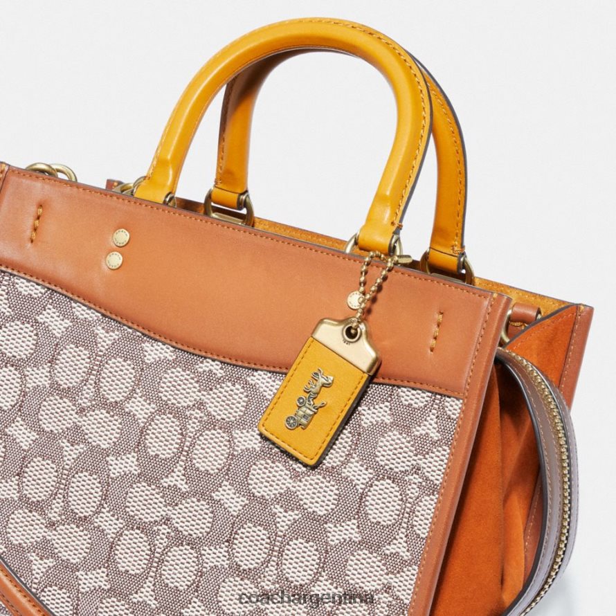 Coach mujer rogue 25 en jacquard textil exclusivo b4/cacao bruñido amb L8288295