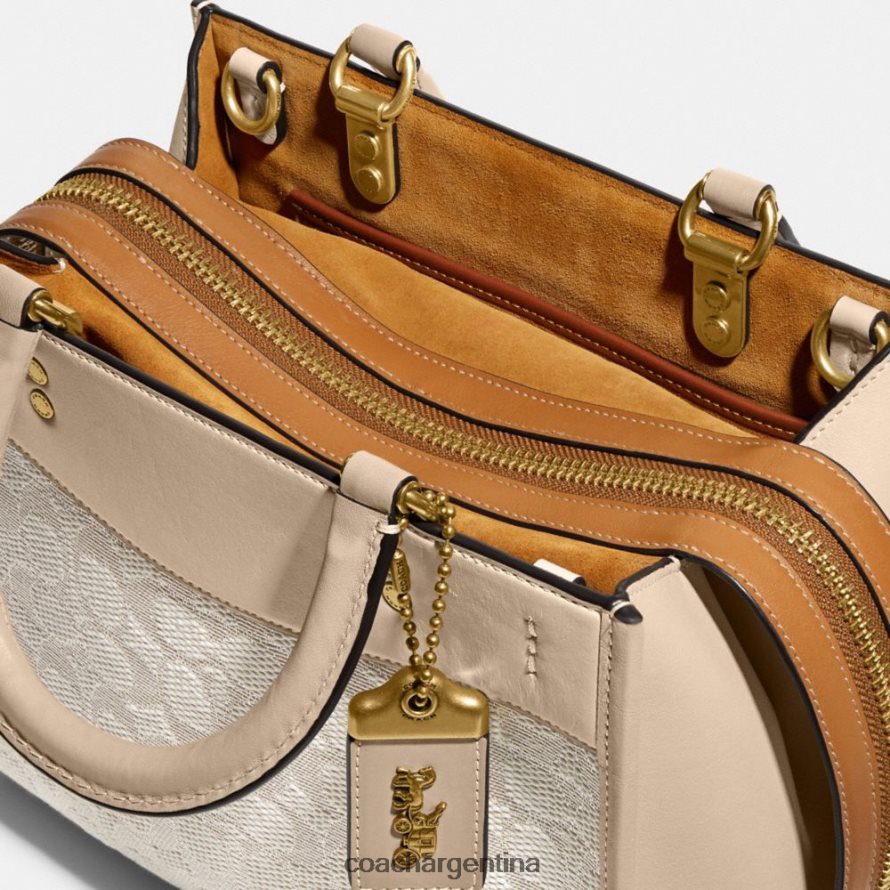 Coach mujer rogue 25 en jacquard textil exclusivo b4/tiza marfil multi L8288279