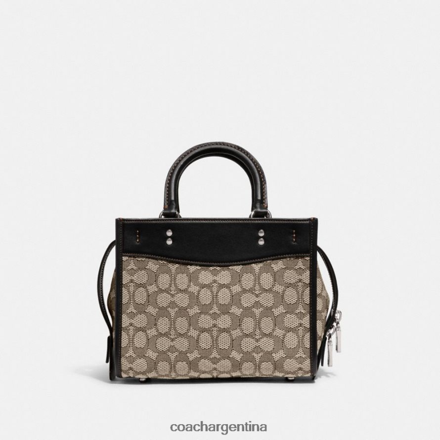 Coach mujer rogue 25 en jacquard textil exclusivo izq/negro cacao L8288276