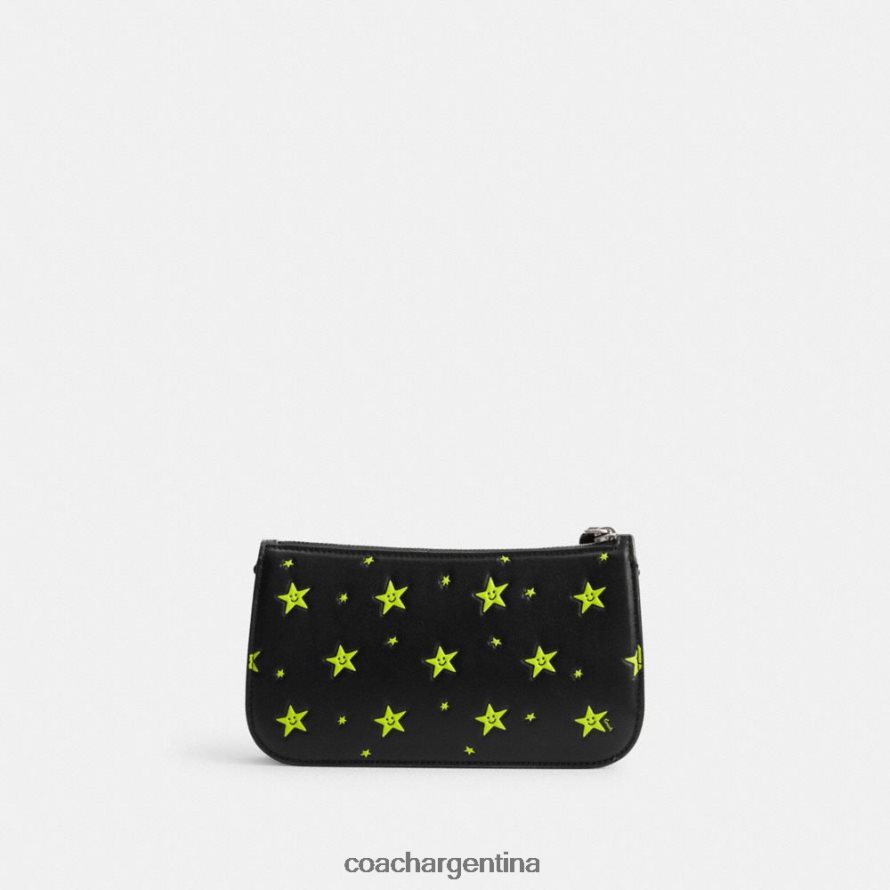 Coach mujer bolso de hombro cosmic coach penn con estampado de estrellas izq/negro múltiple L8288271