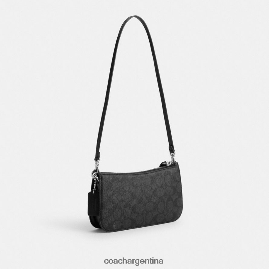 Coach mujer bolso de hombro lil nas x drop penn en lona exclusiva izq/izq/gatito lockup negro L8288262