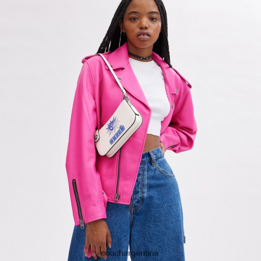 Coach mujer bolso de hombro lil nas x drop penn izq/tiza solar aislada L8288263