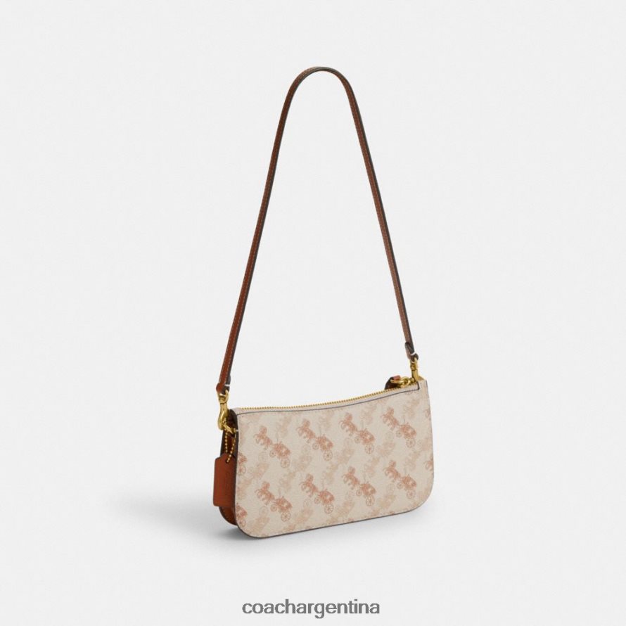 Coach mujer bolso de hombro penn con estampado de caballos y carruajes b4/ámbar bruñido con tiza L8288273