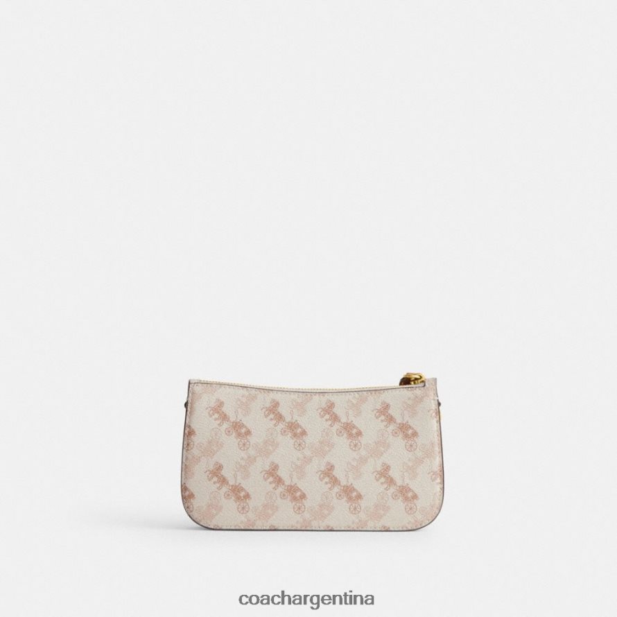 Coach mujer bolso de hombro penn con estampado de caballos y carruajes b4/ámbar bruñido con tiza L8288273