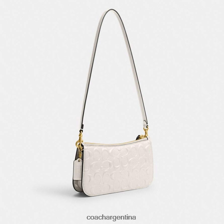Coach mujer bolso de hombro penn en piel de firma b4/tiza L8288266