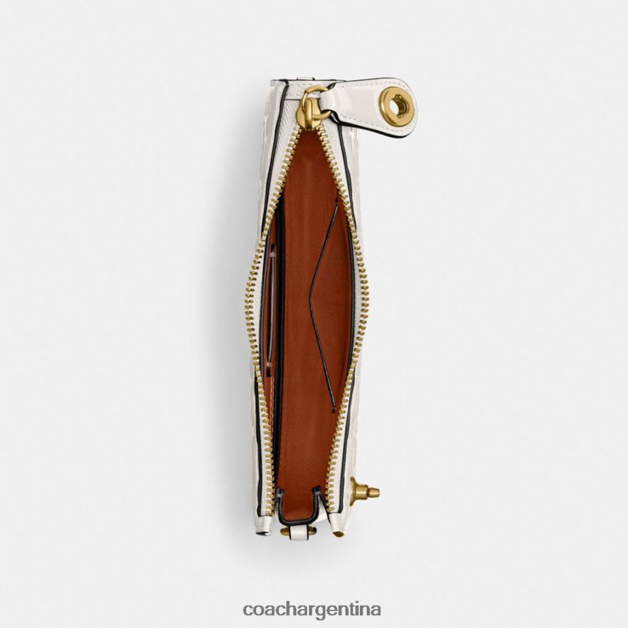 Coach mujer bolso de hombro penn en piel de firma b4/tiza L8288266