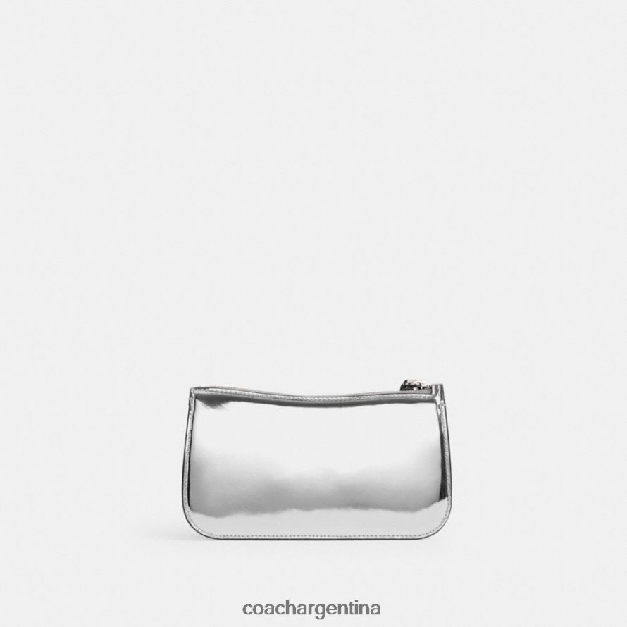 Coach mujer bolso de hombro penn en plateado metalizado izq/plata L8288272