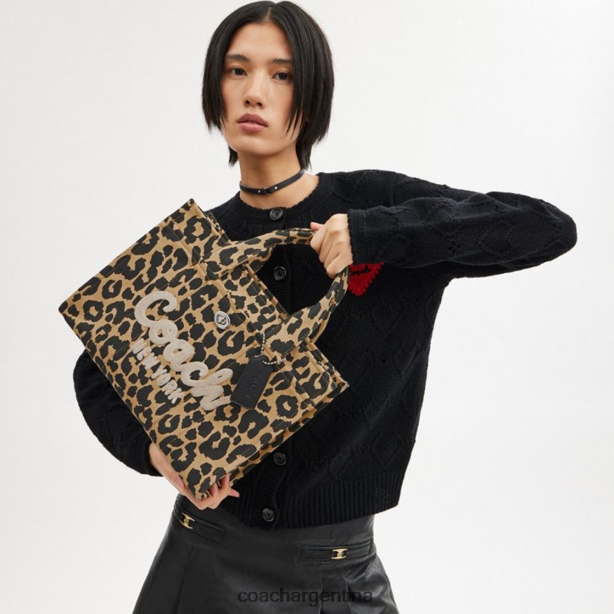 Coach mujer bolso cargo con estampado de leopardo lh/leopardo L82882293