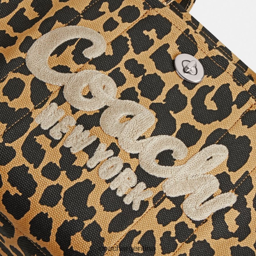Coach mujer bolso cargo con estampado de leopardo lh/leopardo L82882293