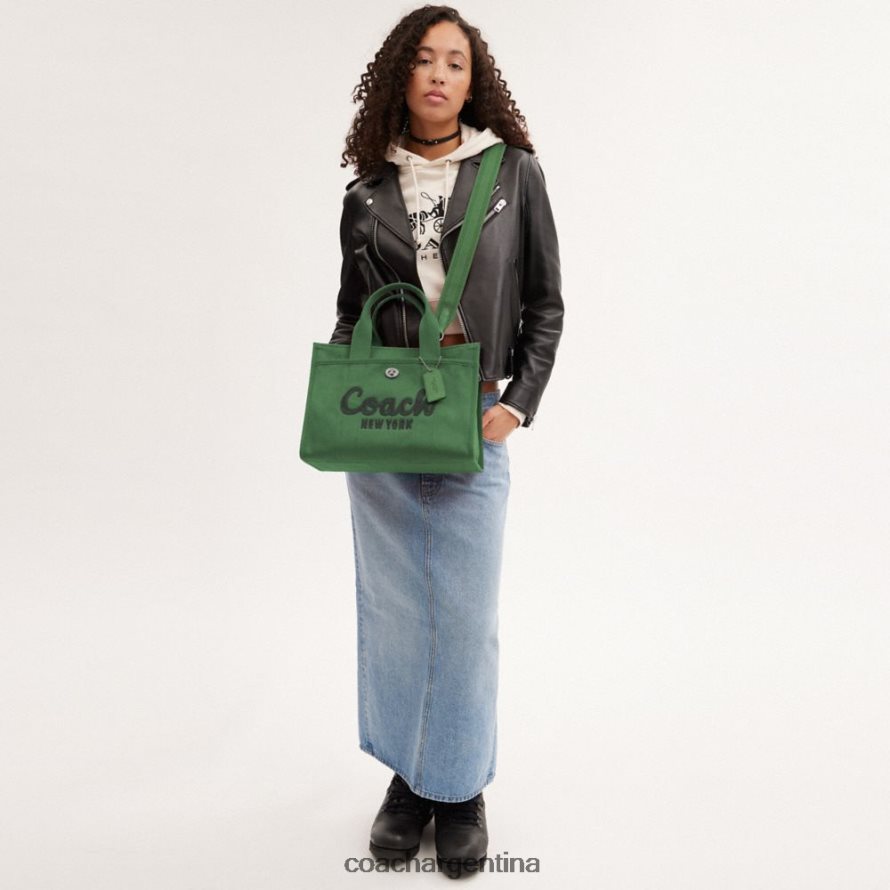 Coach mujer bolso de carga izq/verde suave L82882294