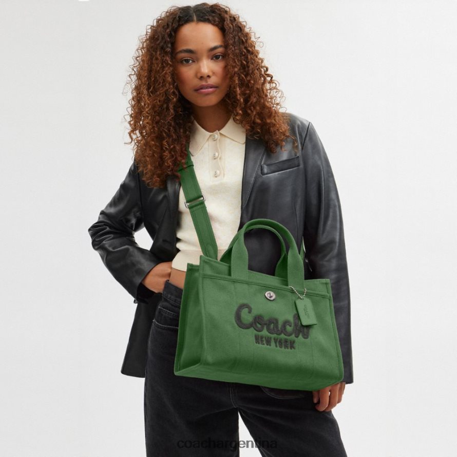 Coach mujer bolso de carga izq/verde suave L82882294