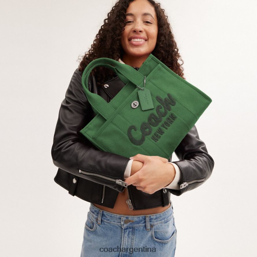 Coach mujer bolso de carga izq/verde suave L82882294