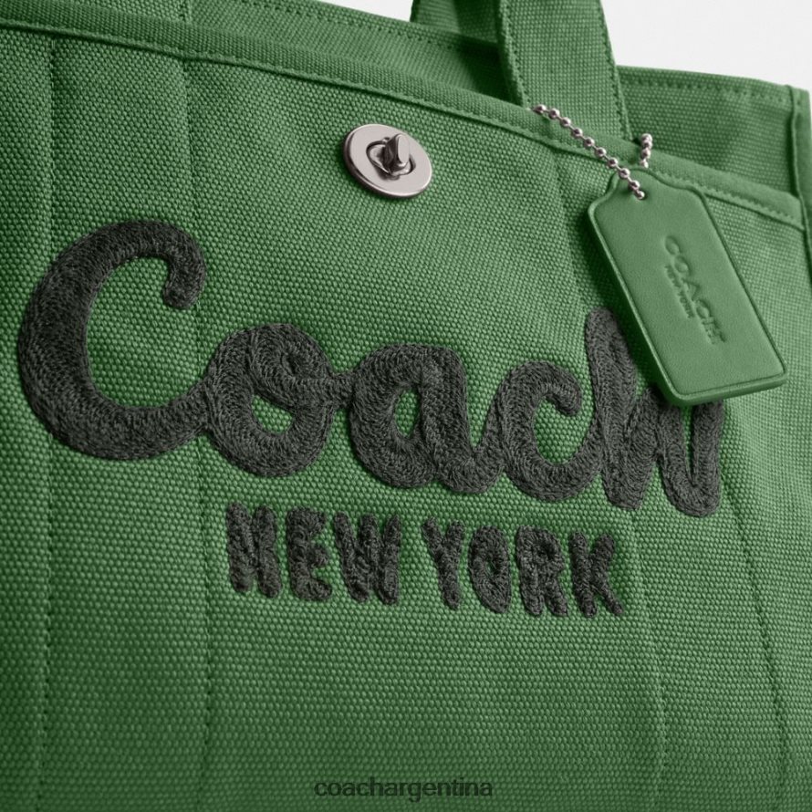 Coach mujer bolso de carga izq/verde suave L82882294