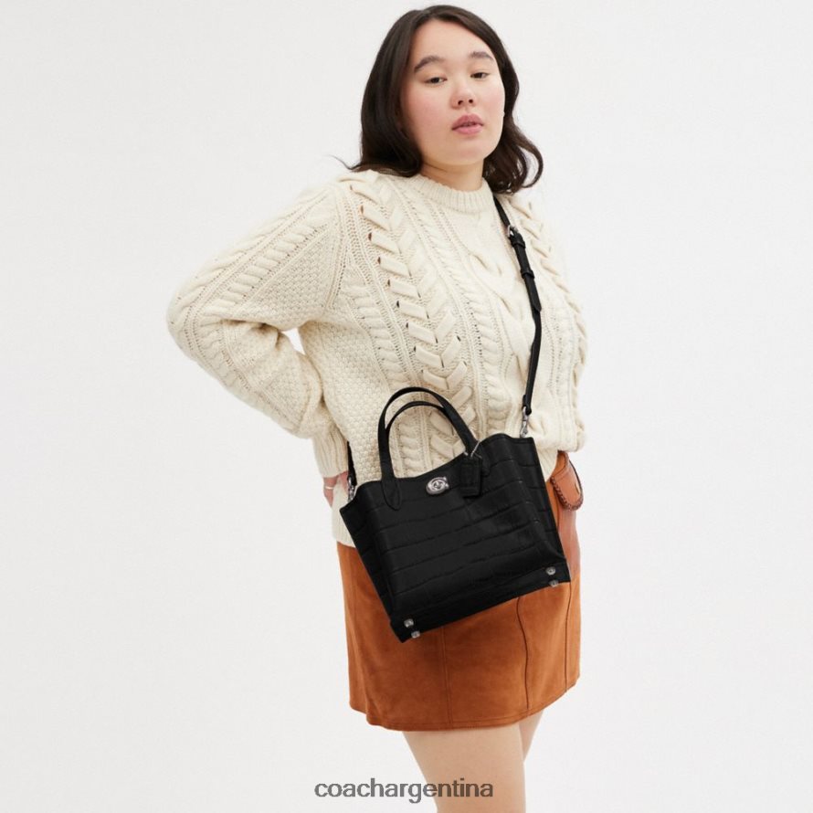 Coach mujer bolso de sauce 24 izq/negro múltiple L82882287