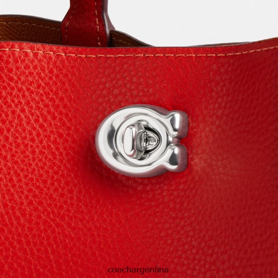 Coach mujer bolso tote 24 de sauce con colgante de corazón izq/rojo deportivo L82882283