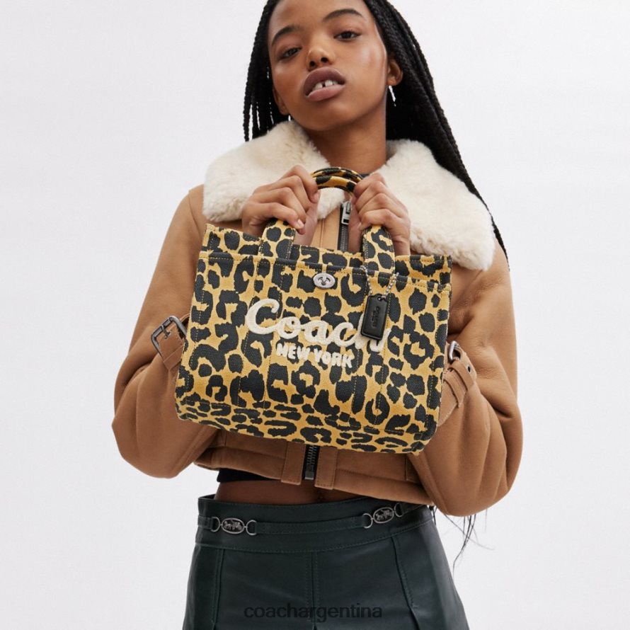 Coach mujer bolso tote cargo 26 con estampado de leopardo lh/leopardo L82882292