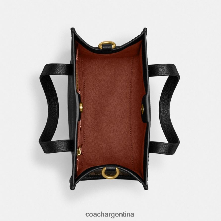 Coach mujer bolso tote field 22 con estampado de caballos y carruajes b4/trufa negra L82882297