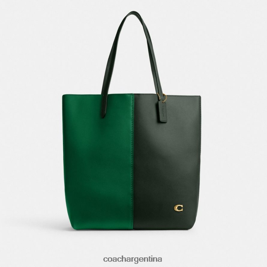 Coach mujer bolso tote nomad con bloques de color b4/verde múltiple L82882301