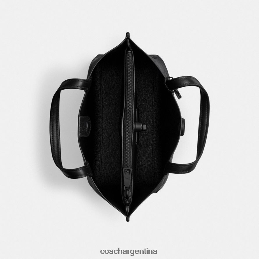 Coach mujer bolso tote willow 24 en lona de firma mw/carbón/negro L82882285