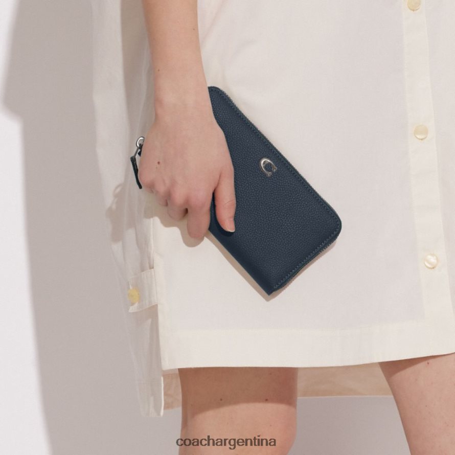 Coach mujer cartera tipo acordeón con cremallera lh/mezclilla L82882320