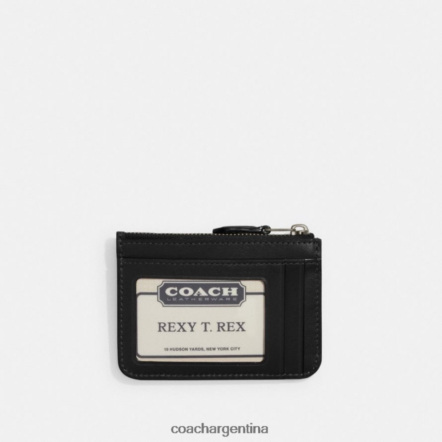 Coach mujer Portadocumentos mini ajustado en lona de firma mw/carbón/negro L82882330