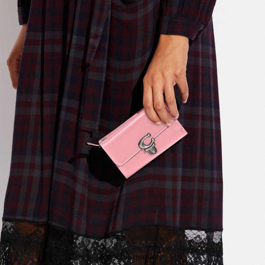 Coach mujer cartera mediana de estudio lh/flor rosa L82882334