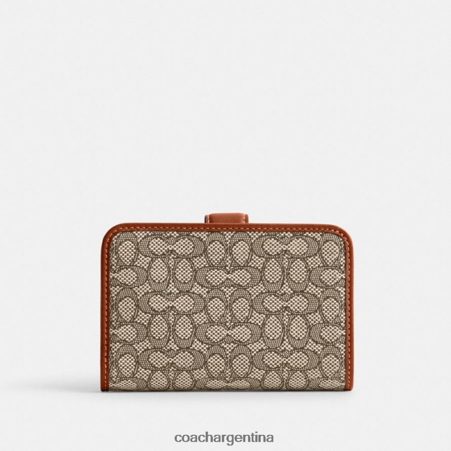 Coach mujer cartera mediana tabby de micro jacquard de firma b4/cacao bruñido amb L82882331