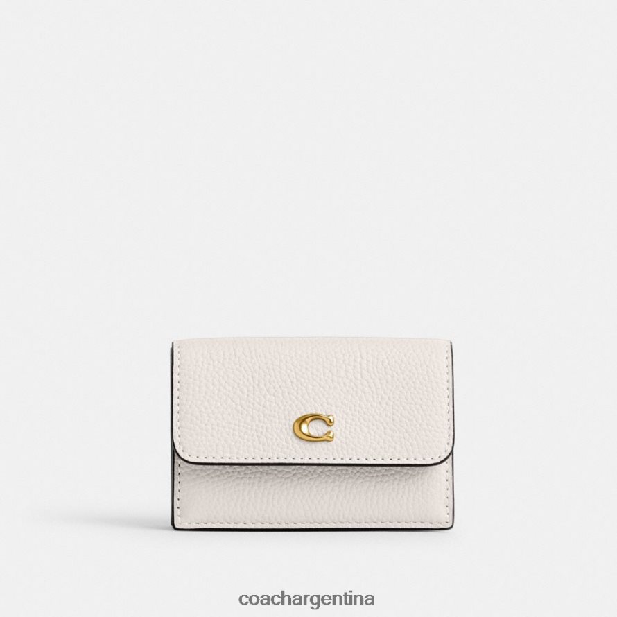 Coach mujer cartera mini triple esencial b4/tiza L82882351