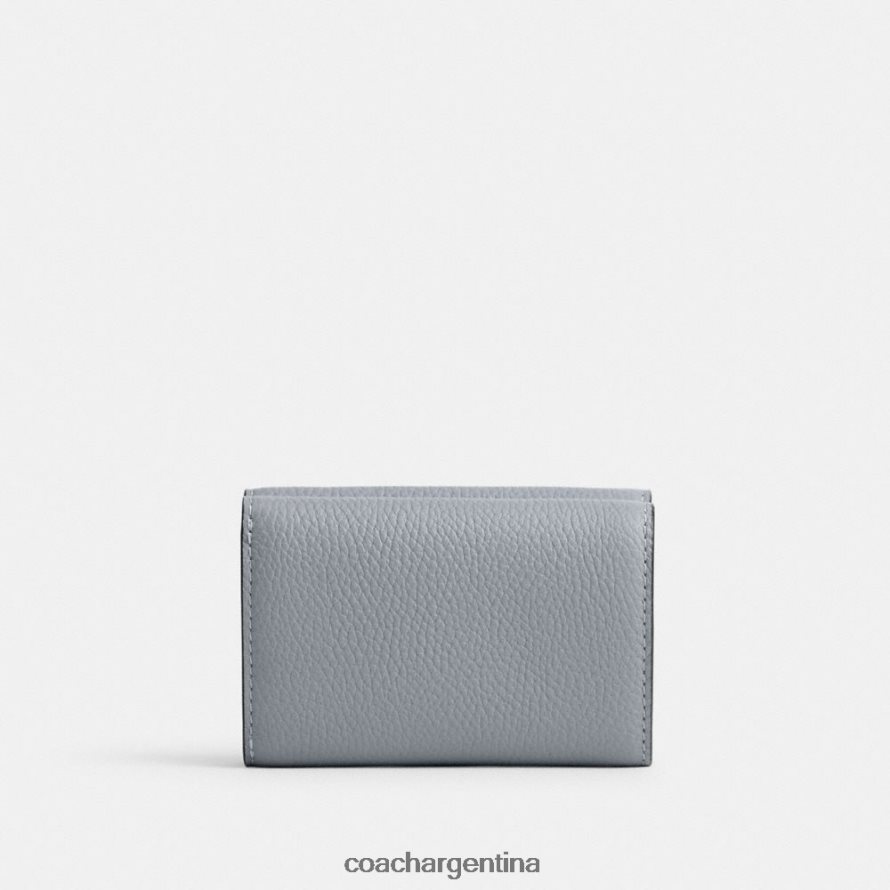 Coach mujer cartera mini triple esencial izq/gris azul L82882352
