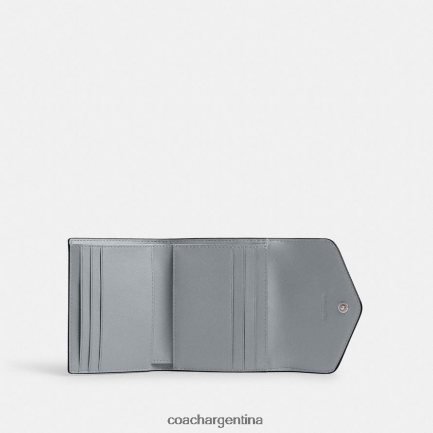 Coach mujer cartera pequeña wyn izq/gris azul L82882350