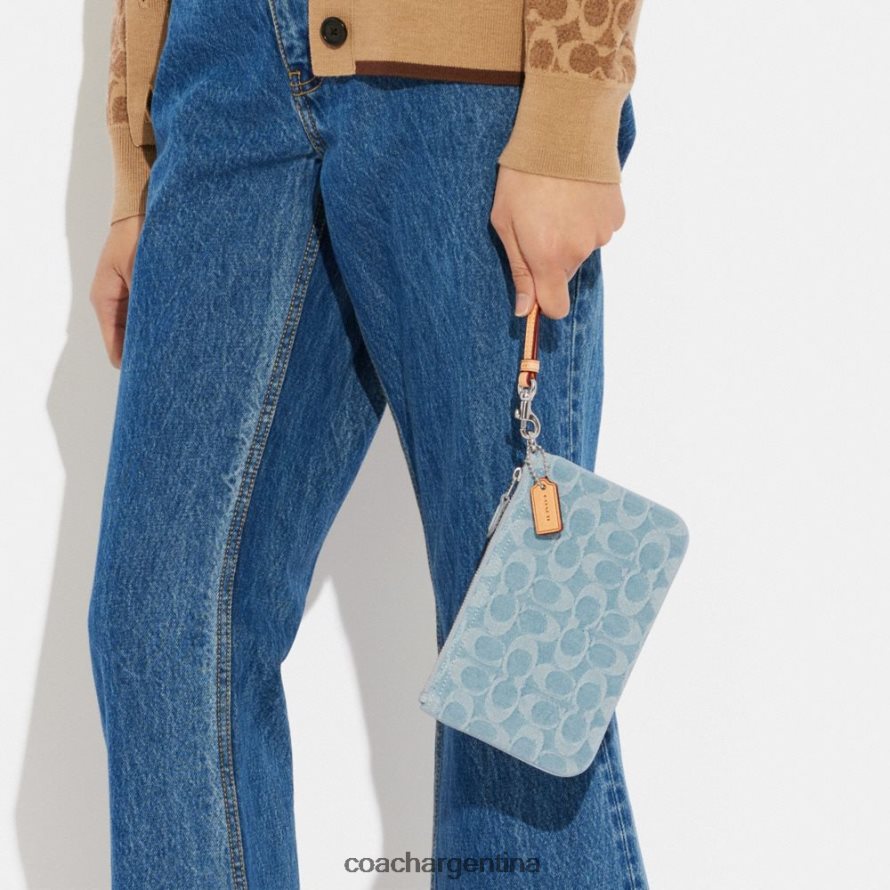 Coach mujer pulsera pequeña en denim característico izq/azul pálido L82882364