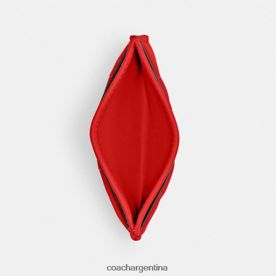 Coach mujer tarjetero con acolchado de almohada izq/rojo deportivo L82882367