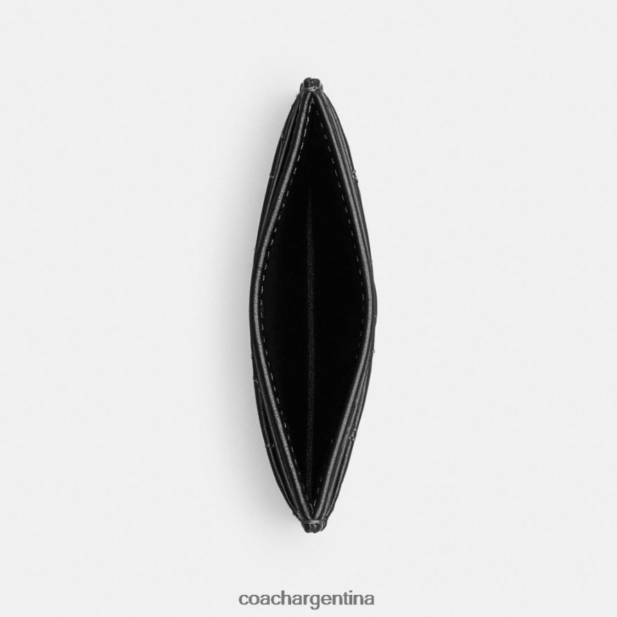 Coach mujer tarjetero con acolchado de almohada v5/negro L82882374